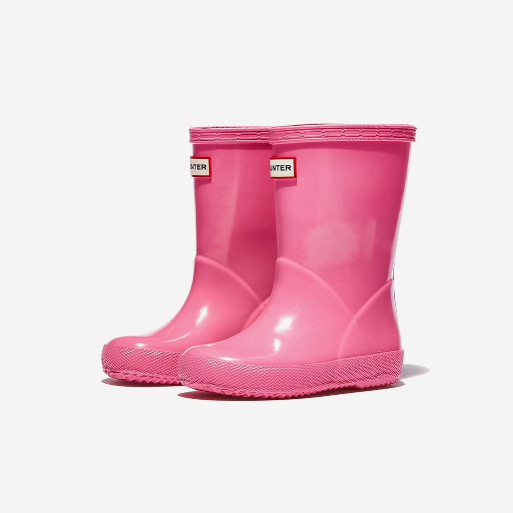Hunter Kids First Classic Gloss Rain Boots [KFT5094RGL-PUP-PINK PUNCH]