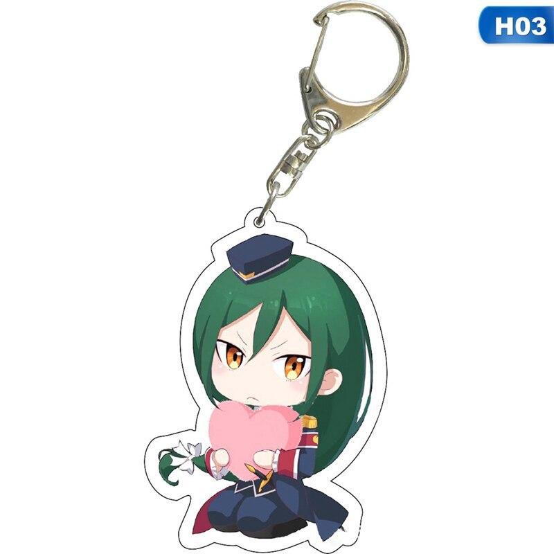 

Re In A Different World From Zero Acrylic New Keychain Lovely Bag Charm Pendant Gift Fan Fun Key Chain Cute Souvenir Creativity 6 cm