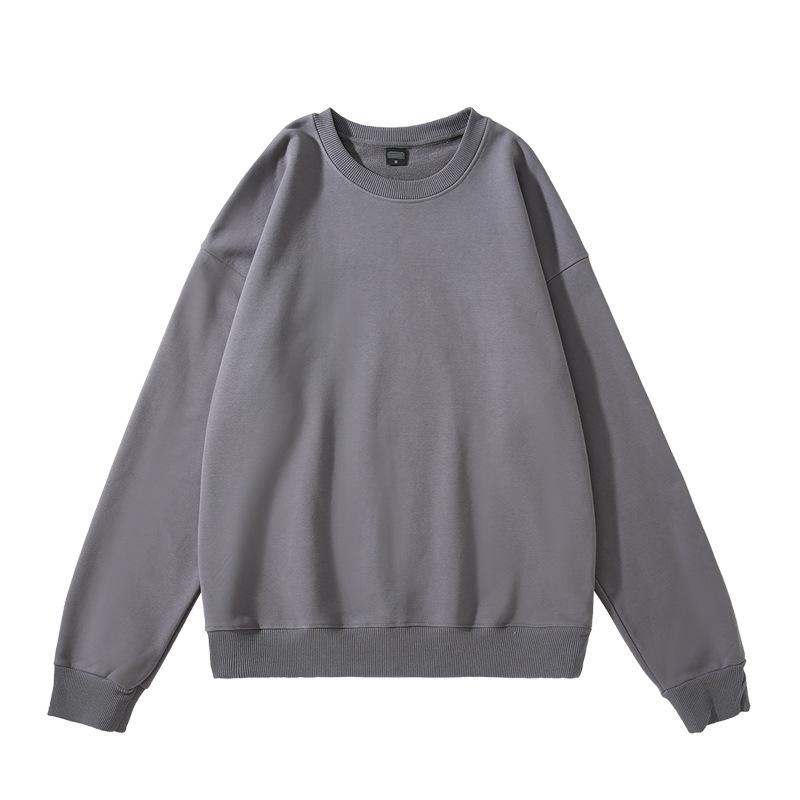 

Plus Size Heavyweight Cotton Hoodie: Warm, Thickened Crewneck Pullover for Winter - Dark Colors, Loose Fit (500g) M