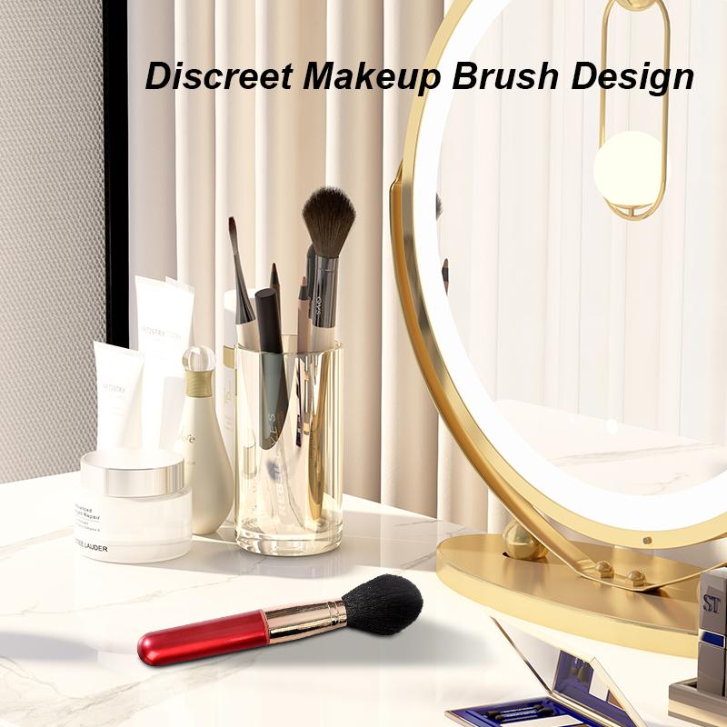 Makeup Brush Vibrator for Women, Discreet Clitoral Stimulator with Powerful Vibrations, USB Rechargeable Travel Sex Toy