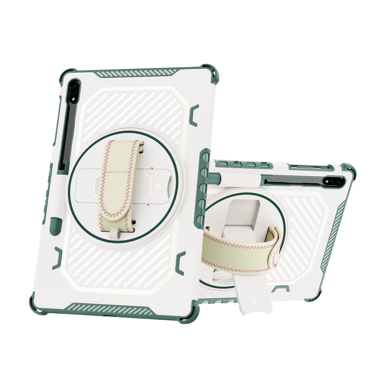 Housse Étui pour Tablette Samsung Galaxy Tab S7 S8 S9 S10FE Étui avec Support Rotatif pour Galaxy Tab S7FE S7+ S8+ S9Plus S10+ Étui 12,4 S7Plus S7FE(12.4in) vert