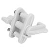 2 Pcs Boat Gate Latch Nylon Secure Closure Pontoon Gate Latch Replacement Kit for 1 Inch and 1 1/4 I