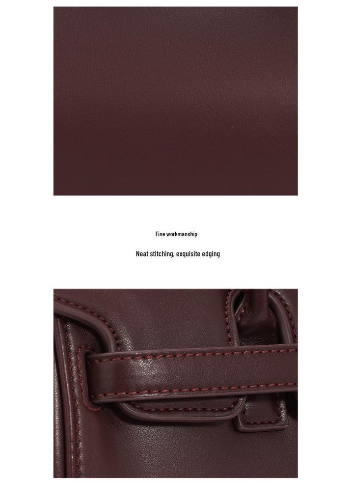 JWPEI Yara Genuine Leather Baguette Shoulder Bag - 2025 New Design for Women