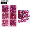 6-Grid Nail Art Diamond Box Ss6-Ss20 Large-Capacity Flat-Bottomed Rhinestone Set Diy Nail Jewelry Sticker Drill 1560 Pcs
