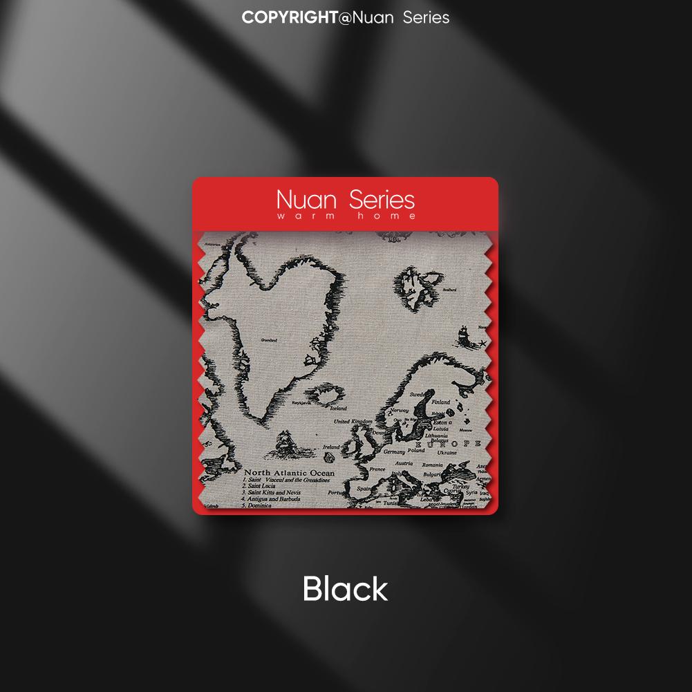 

1 шт., серия Nuan, полузатемняющая, модная, ретро, с кисточками и краями, декоративная штора шириной 150 см для окон, балкона, гостиной и спальни, домашний декор W150cm x L60cm чёрный