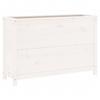 VidaXL Lit surélevé de jardin blanc 119,5x40x78 cm bois de pin massif 825290