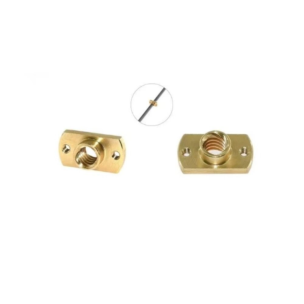 Flange Design 3D Printer Nut Wear Resistant Brass POM Nut Linear Motion Module