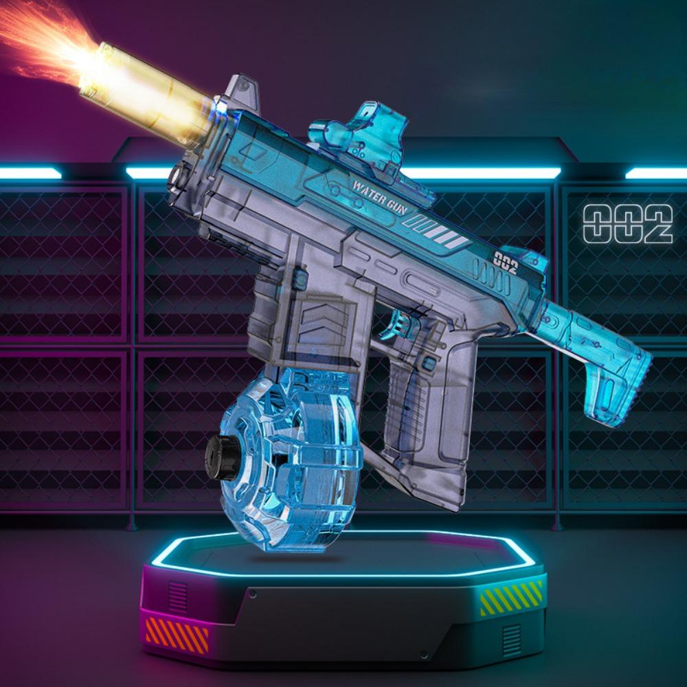 Simulated Flame Electric Water Gun With Sensor Light Children Summer Outdoor Beach Pool Toy High Pressure Automatic Watergun