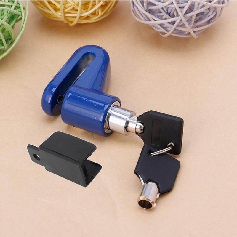 Противоугонный замок ротора дискового тормоза для скутера, мотоцикла, велосипеда синий