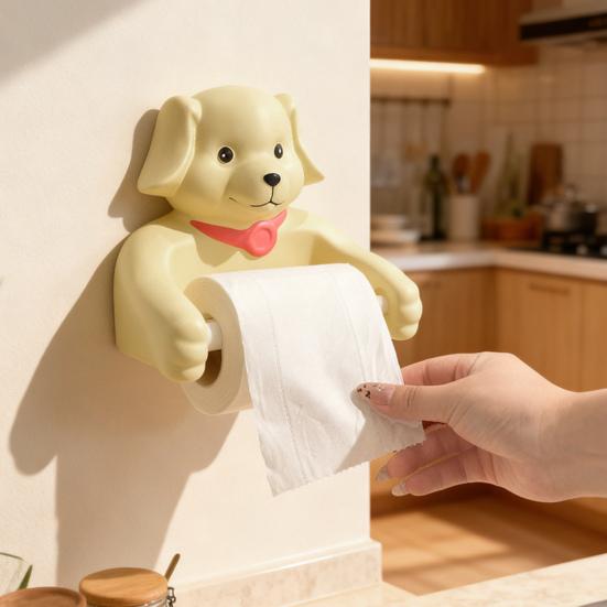 Cartoon Puppy Design Napkin Rack with Non-Slip Surface Easy Installation Tissue Storage Rack Decorative