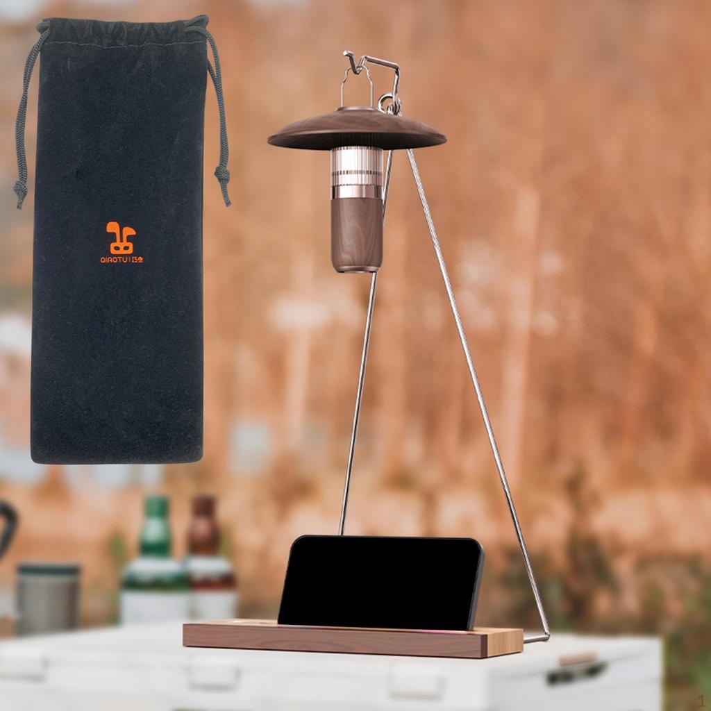 Outdoor Lantern Stand Desktop Hanging Lamp Holder for Fishing Hiking Holiday