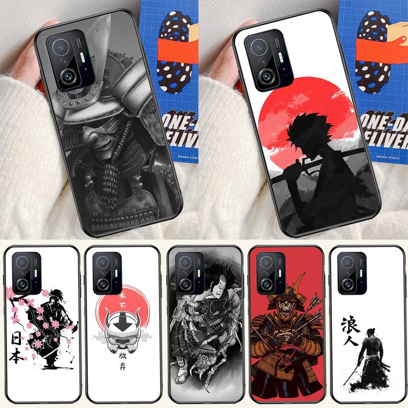 Japanese Style Samurai Art Cover For Xiaomi 14 Ultra 13 11T 12T 13T 14T Pro POCO X6 X7 Pro X3 X5 F3 F5 F6 M6 Pro Case
