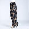 WTEMPO Summer Cool Thin Floral Print Pants Women Loose High Waist Wide Leg Summer Straight Trousers Casual Comfortable Office Home Go Out Party