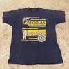 Vintage 90s University of Michigan Single Stitch TT-Shirt Mens XL Faded Blue Crest