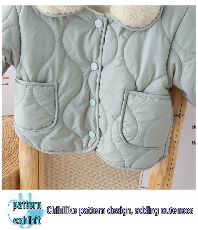 2023 Kinder Baumwollanzug mit Fleecefutter: Jungen & Mädchen Winter Prinzessin Jacke