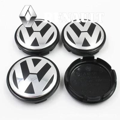 For Bor4PCS 56mm 65mm Car Wheel Center Hub Caps Cover for VW Volkswagen Golf Polo Passat Touran Jetta Accessories