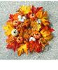 Autumn Harvest Sunflower & Maple Leaf Wreath for Thanksgiving Doorway Decoration