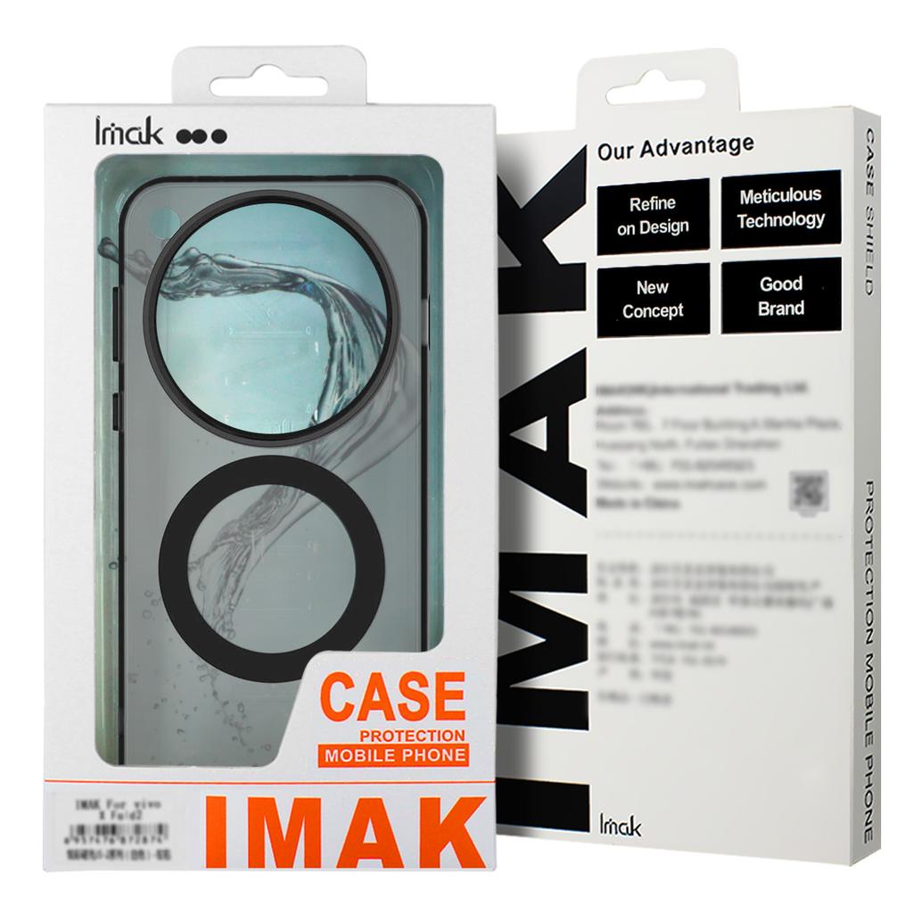 IMAK For iPhone 16 Case Compatible with MagSafe Candy Color Anti Drop TPU+PET Back Cover