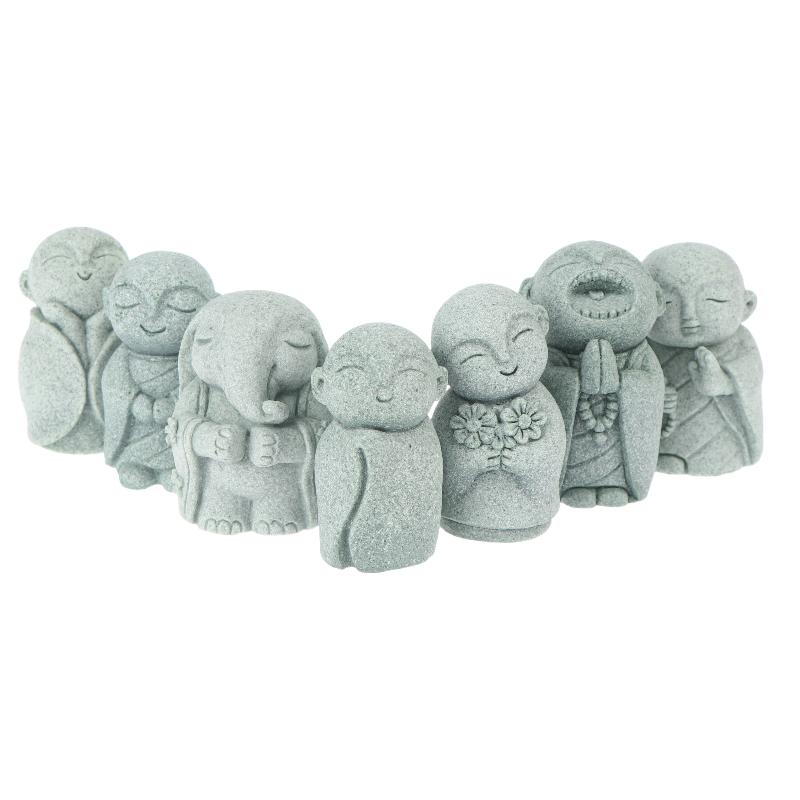 Miniature Statue Zen Style Little Monk Figurine Mini Monks Statue Ornament Aquarium Micro Scene Home Desktop Ornaments