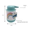 Kids Rainbow Soap Pump Non-Slip Bottom Durable Lotion Dispenser Fun Bath Time Accessory Easy Clean Silicone Base