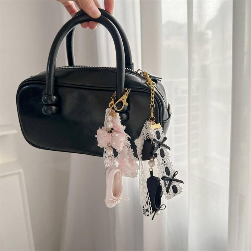 Einzigartiger Ballerina-Schuh Handy-Anhänger Schlüsselanhänger Anhänger Niedlicher Schlüsselanhänger Handykette Stilvolles Accessoire für Rucksack Geldbörse Tasche