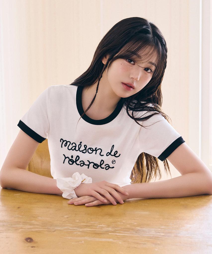 ROLAROLA Maison De Rola Ringer T-Shirt Wh+Bk