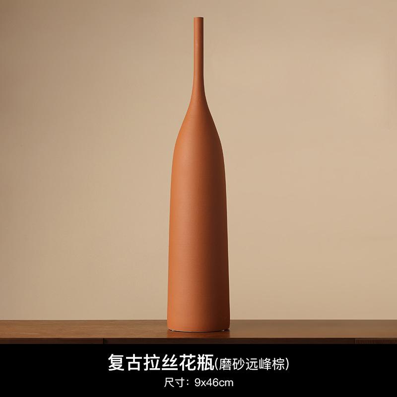 Vaso in Ceramica, Decorazione Vintage Soggiorno Wabi-Sabi, Decorazione Casa Stile Morandi, decorazione soggiorno