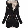 Women Slim Warm Hooded Winter Jacket Cotton Long Sleeve Zippered
