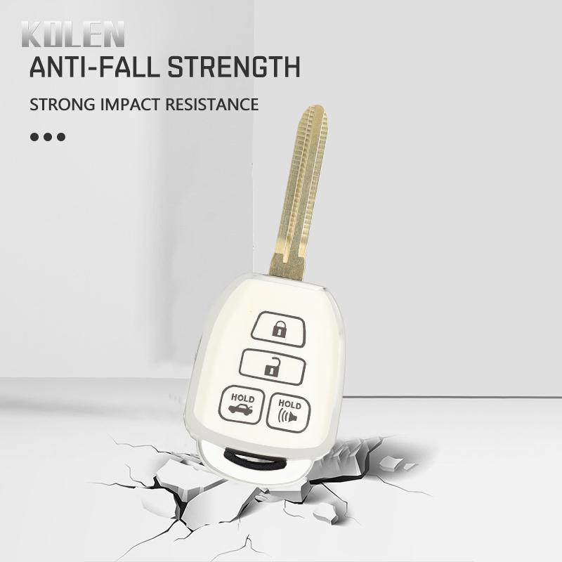 Neue TPU Autoschlüsselhülle Schale Für Toyota Prius Corolla Yaris Avensis Camry RAV4 4 Tasten 2012 2013 2014 2015 2016 2017 2018