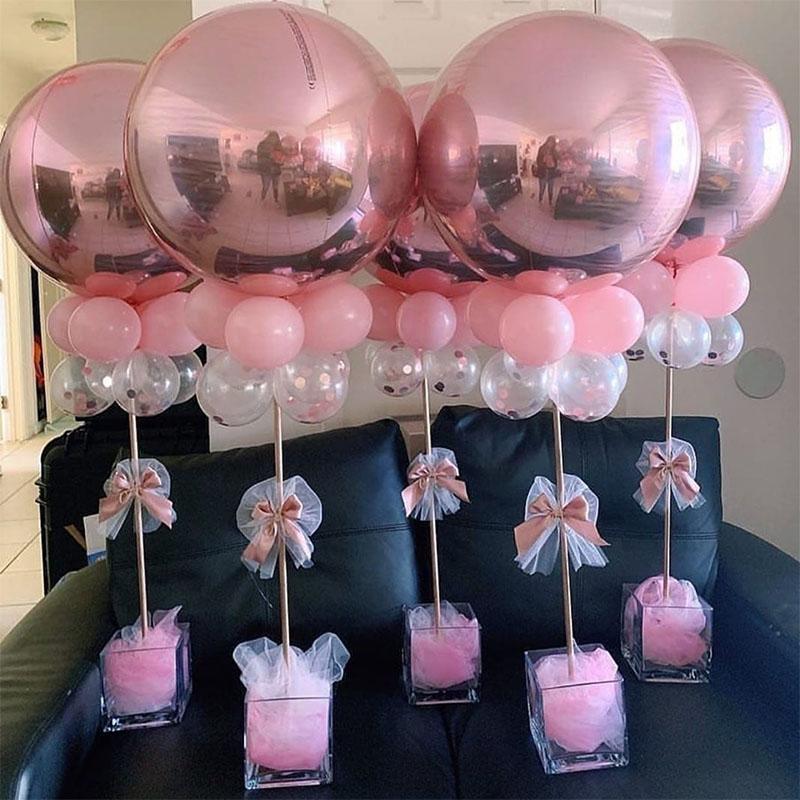 37/70cm Balloon Stand Holder Birthday Party Wedding Decoration Table Column Baloon Stick Globos Home Decor