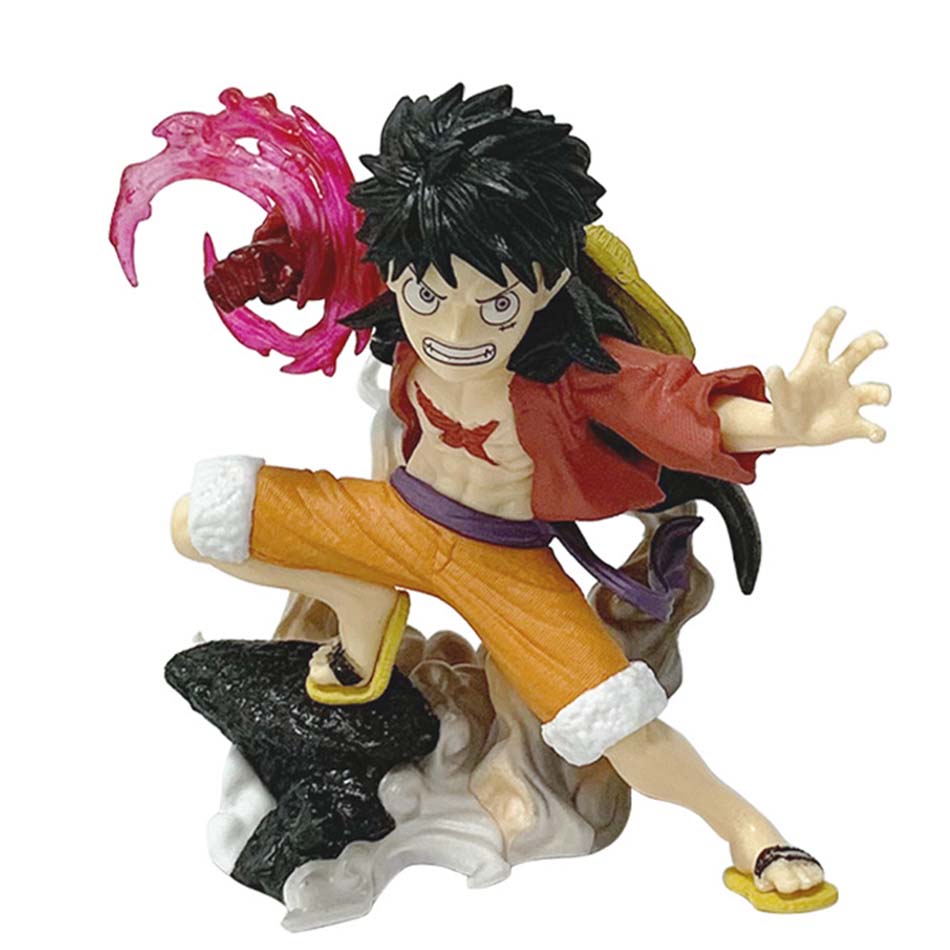 sold One Piece The Island Of Ghosts Battle Series Ryou Luffy Figure Anime Periphery Cool Model Toys Desktop Ornaments Gifts