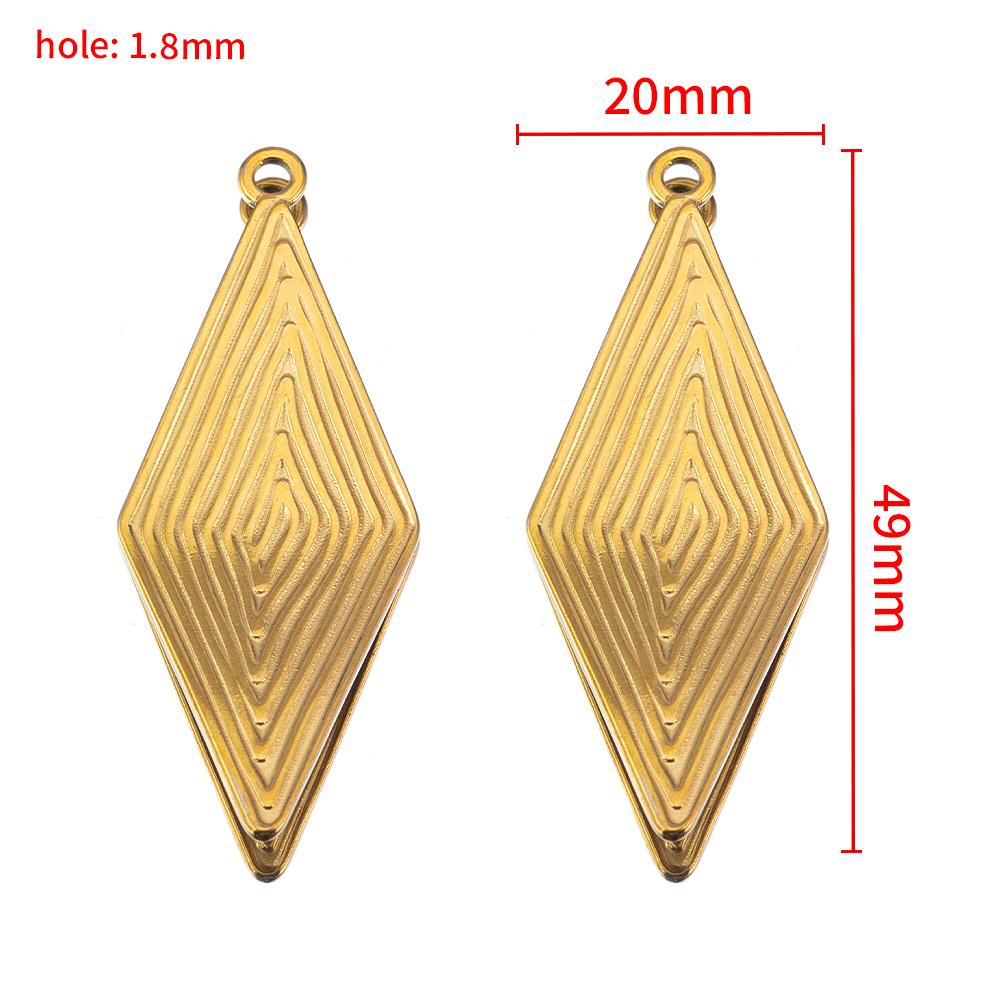 

2pcs Stainless Steels Gold Plated Moon Heart Necklace Charms Evil Eye Engraving Pendant DIY Earring Jewelry Findings Accessories