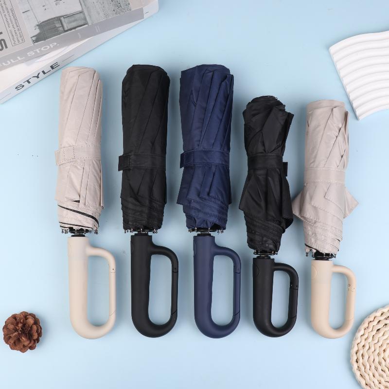 Fully Automatic Folding Umbrella Advanced Feeling Sunshine And Dual-Purpose Parasol Extra Large Thickening Reinforcement