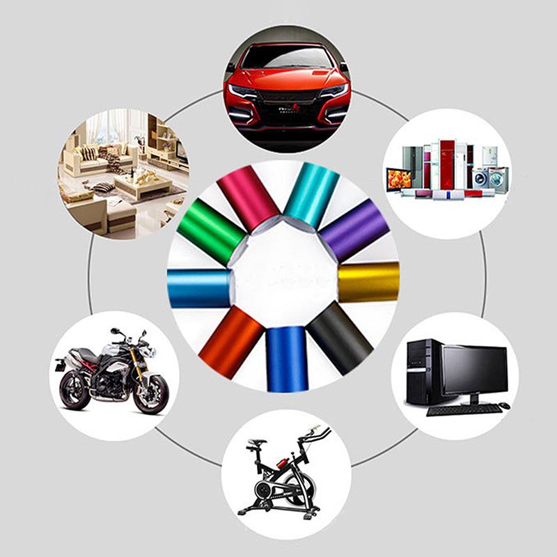 Soild Metallic Texture Matte Car Vinyl Sticker Full Body Car Modification Motorcycle Color Changing Film DIY Styling Decal