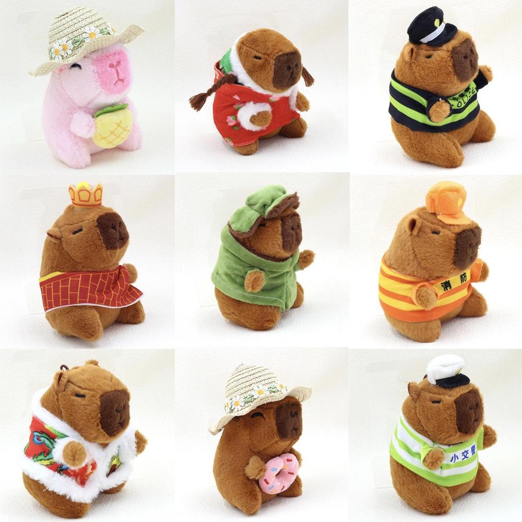 Capybara Plush Keychain: Cute Pull-out Toy & Internet Celebrity Pendant Charm