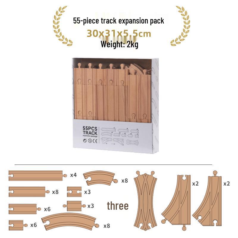 Elektrisk togsett i tre - Kompatibelt med Thomas