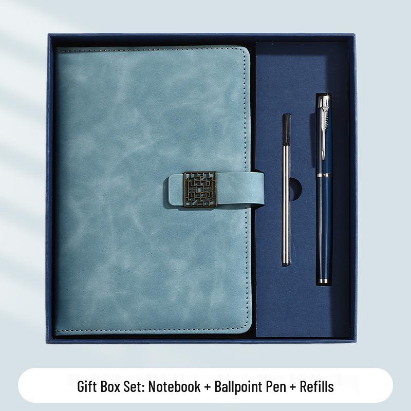 A5 Business Office Snap Button Notebook with Custom LOGO for Meetings