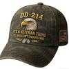 Cross-Border Washed Cotton Printed Hat Men'S 250Th Anniversary Eagle Commemorative Hat Amazon Dd-214 Flag Baseball Cap