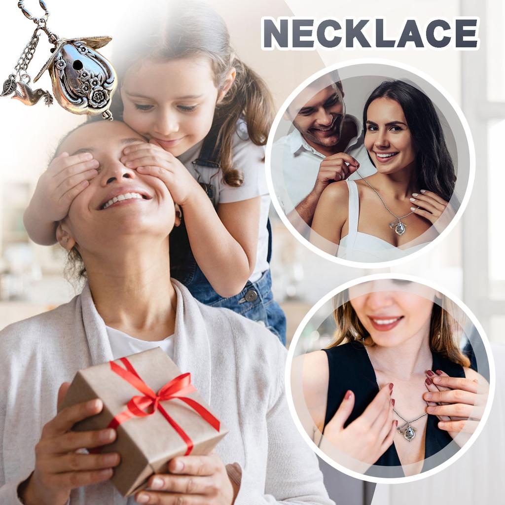 Birdhouse Necklace, 1951 Magnolia Silverware Pendant, Vintage Handmade Spoon Necklace For Bird Lovers And Jewelry Collectors