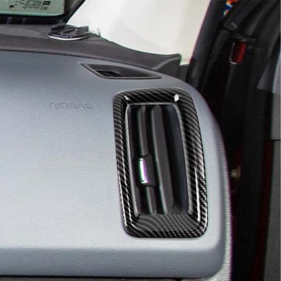 Console Side Air Vent Outlet Cover Trim For Chevrolet Colorado 14+Carbon Fiber