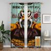 Set Of 2 Elegant Curtains Evvangelionn Partition Halloween Decoration Shades Kitchen Living Room Curtain Light Blocking For Sitting Made Polyester