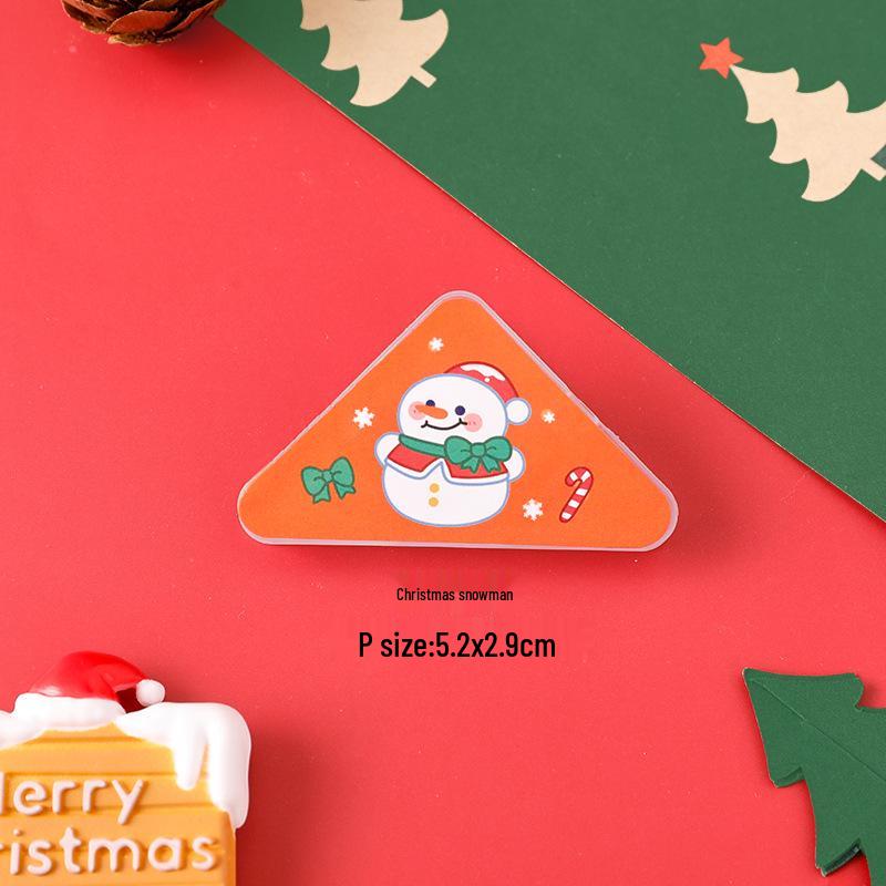 Hangsu Christmas Triangle Acrylic Memo Clip - Cute Student Decoration & Small Prize