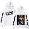 Long Sleeve Clothes Rapper Anuel Pullover Real Hasta La Muerte Print Autumn Fleece Hoodie Regular Fashion Streetwear