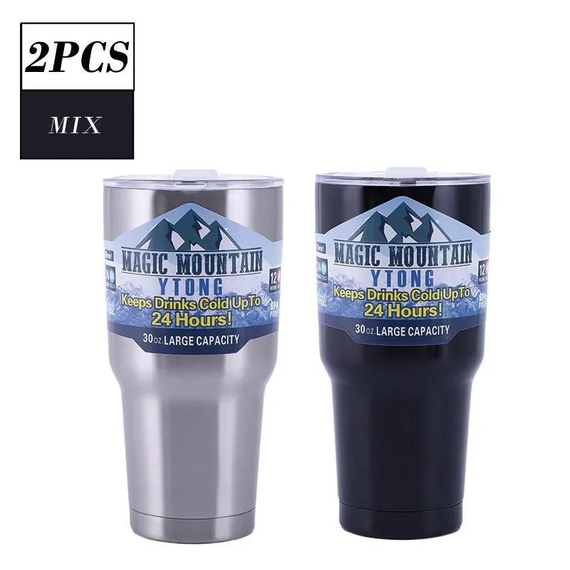 Magic Mountain Mug Hot Car Mug Frozen Thermos Vacuum Insulated Flask Stainless Steel Water Bottle Keep Cold Glasses