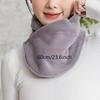 Classic Solid Color Snap Neck Winter Thickened Fleece-Lined Warm Neck Gaiter for Men and Women Winter Windproof Cycling Scarf