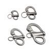 Jaw Swivel Snap Shackle Stainless Steel for Sailboats Spinnakers Halyards &Diving 35/52/69/96mm Snap Shackle