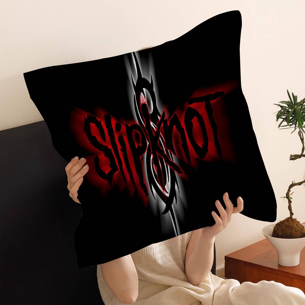 S-Slipknot Band 45*45cm Cushion Cover Pillow Cover Decor Pillowcase Home Pillowcase for Couch Pillow