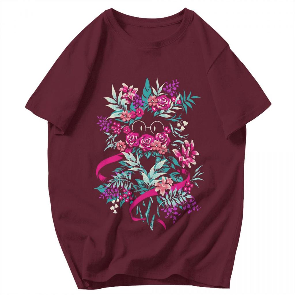 Men T Shirt Deltarune Flower Ralsei Gifts Y2K Graphic Short Sleeve Unisex Clothing T Shirts