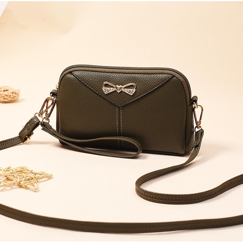 

Новая осенняя сумка-мессенджер мини маленькая сумка модный клатч универсальная женская сумка сумка на плечо армия зеленый