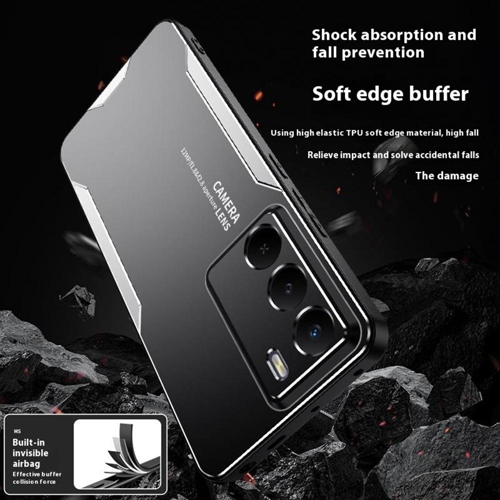 For Realme V70 5G Phone Case Aluminium Alloy TPU PC Back Cover